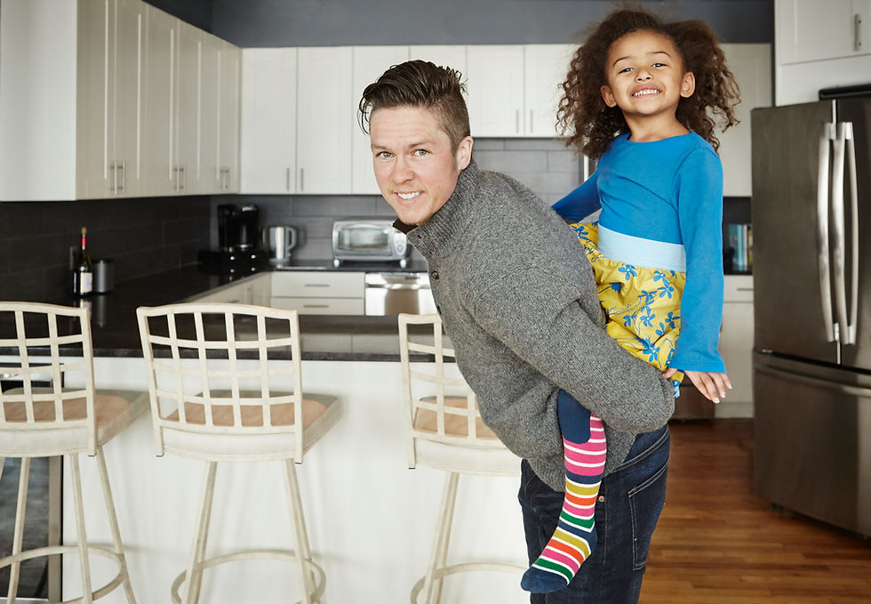 Parent kid playing